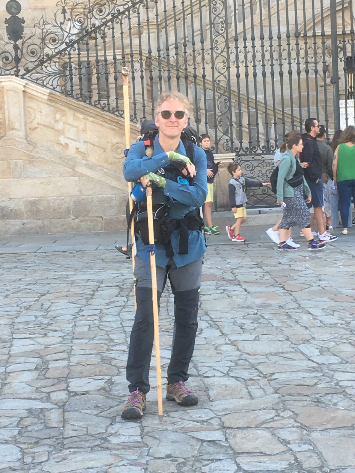 Carlos Victor at the end of the Camino